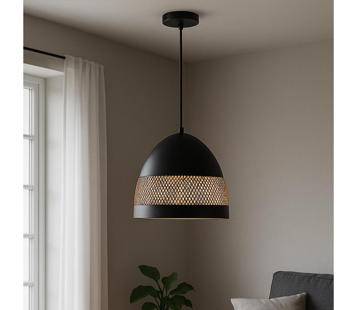 ONLI ONLI - Lustr na lanku POLLY 1xE27/22W/230V černá