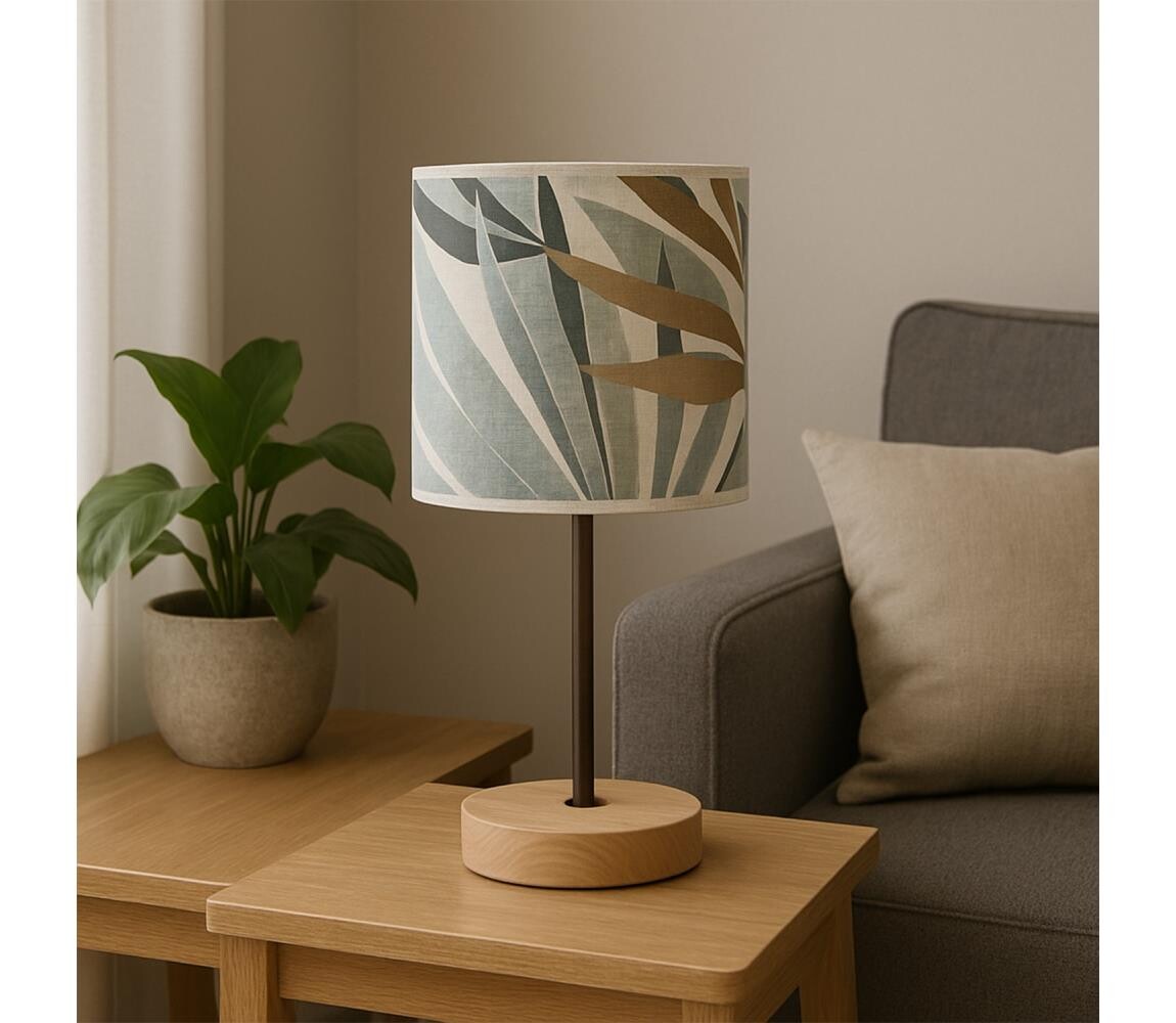 ONLI ONLI - Stolní lampa FLORA 1xE27/22W/230V 28 cm zelená/zlatá