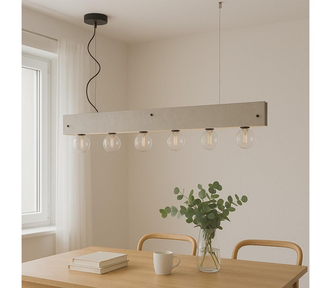 ONLI ONLI - Lustr na lanku ARGO 6xE27/22W/230V šedá