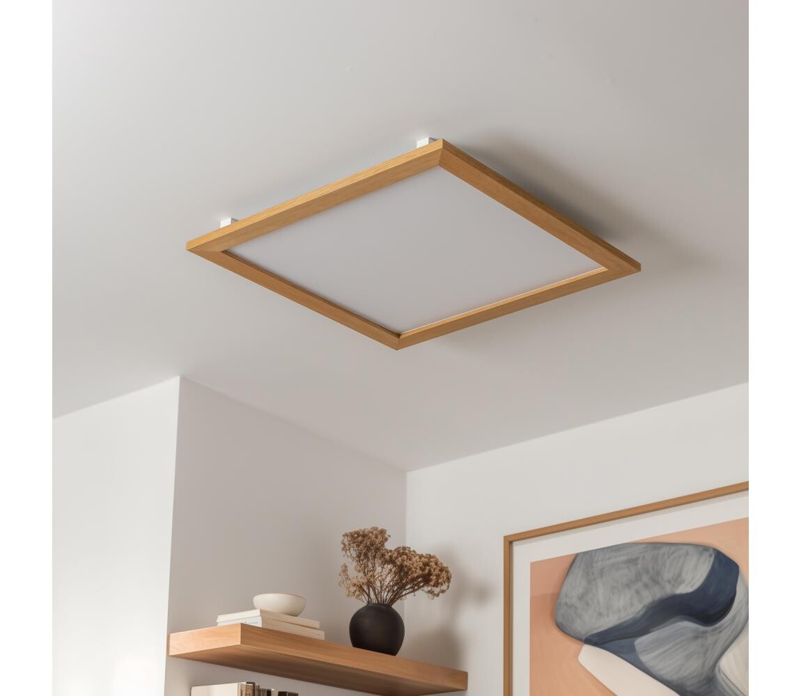 Eglo Eglo - LED Přisazený panel SALOBRENA-RW WOOD LED/34W/230V 2700/4000K hnědá