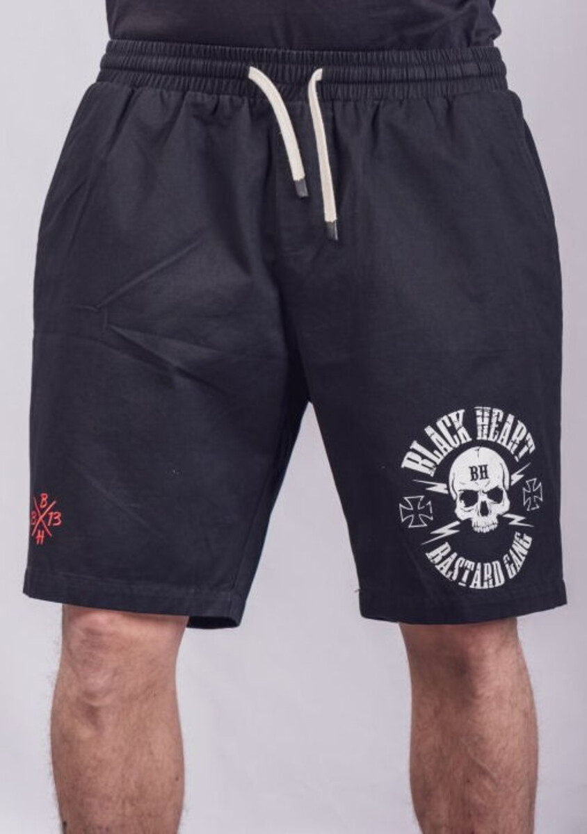 kraťasy pánské BLACK HEART - MITCH - Black M