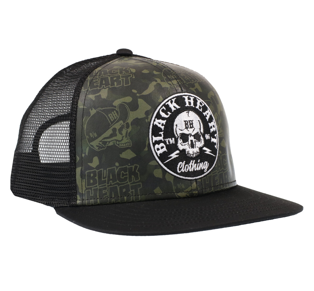 kšiltovka BLACK HEART - BASTARD SKULL