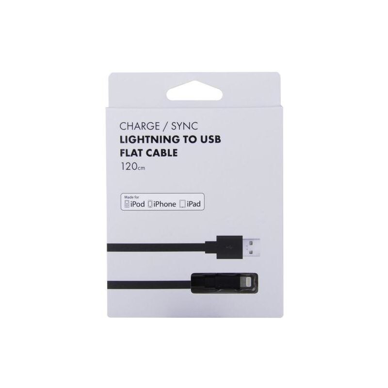 AVACOM MFI-120K kabel USB - Lightning, MFi certifikace, 120cm, černý