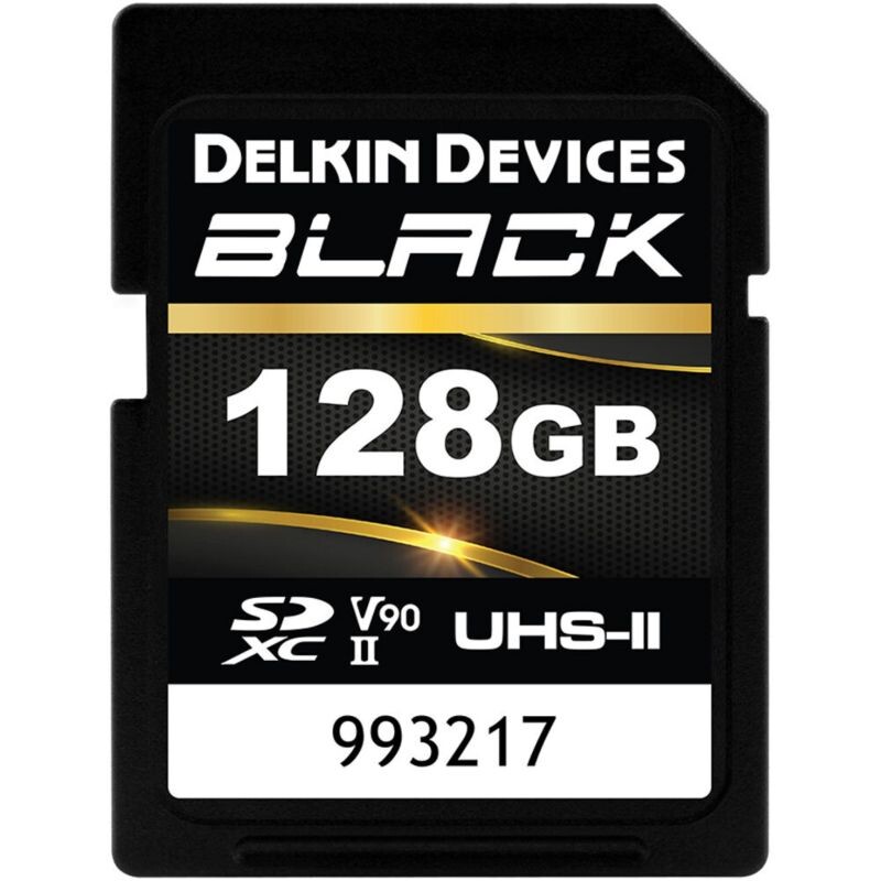 DELKIN BLACK SDXC Rugged UHS-II (V90) R300/W250 128GB