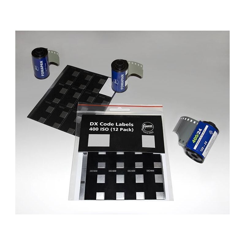 FOMAPAN 400 - DX kód - samolepka na kazetu filmu 135, 12 Ks