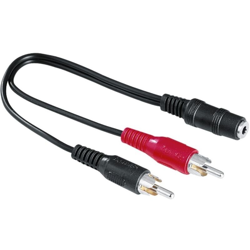 HAMA redukce 2x cinch samec/3,5 mm jack samice
