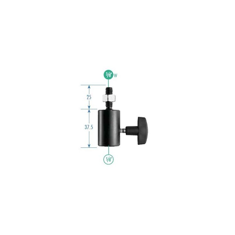 MANFROTTO 014 BIM - adaptér s otvorem 5/8''a závitem 3/8''
