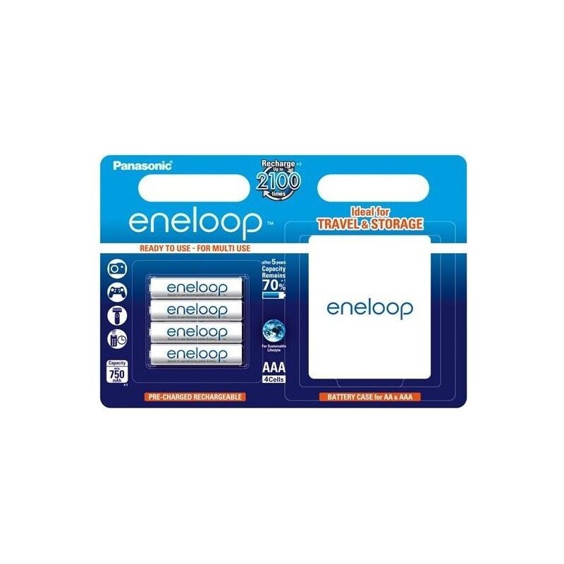 PANASONIC Eneloop nabíječka Basic CC51 + 4ks AAA NiMH 750 mAh