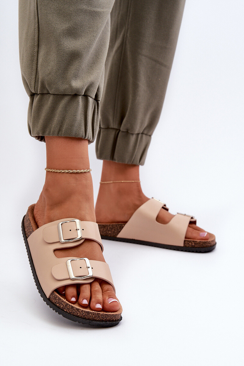 Boto Dámské sandály s přezkami béžové Oliena