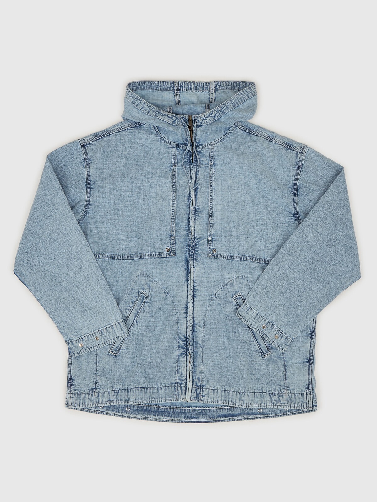 GAP Džínová oversize bunda Ripstop - Pánské