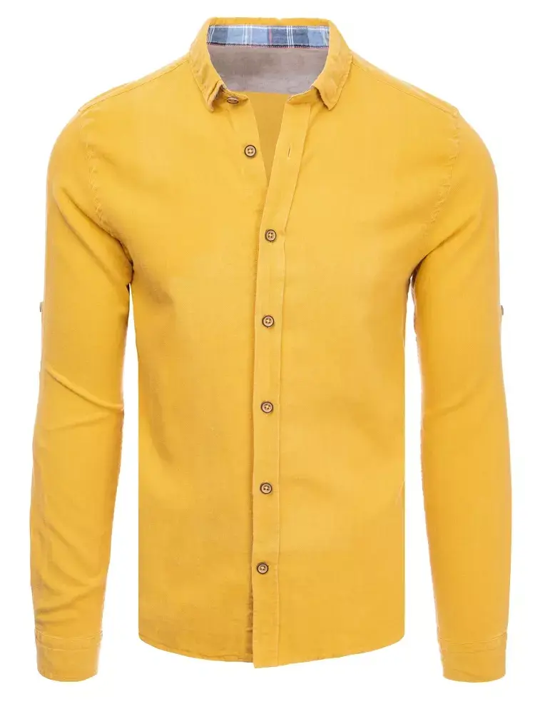 Koszula męska musztardowa Dstreet