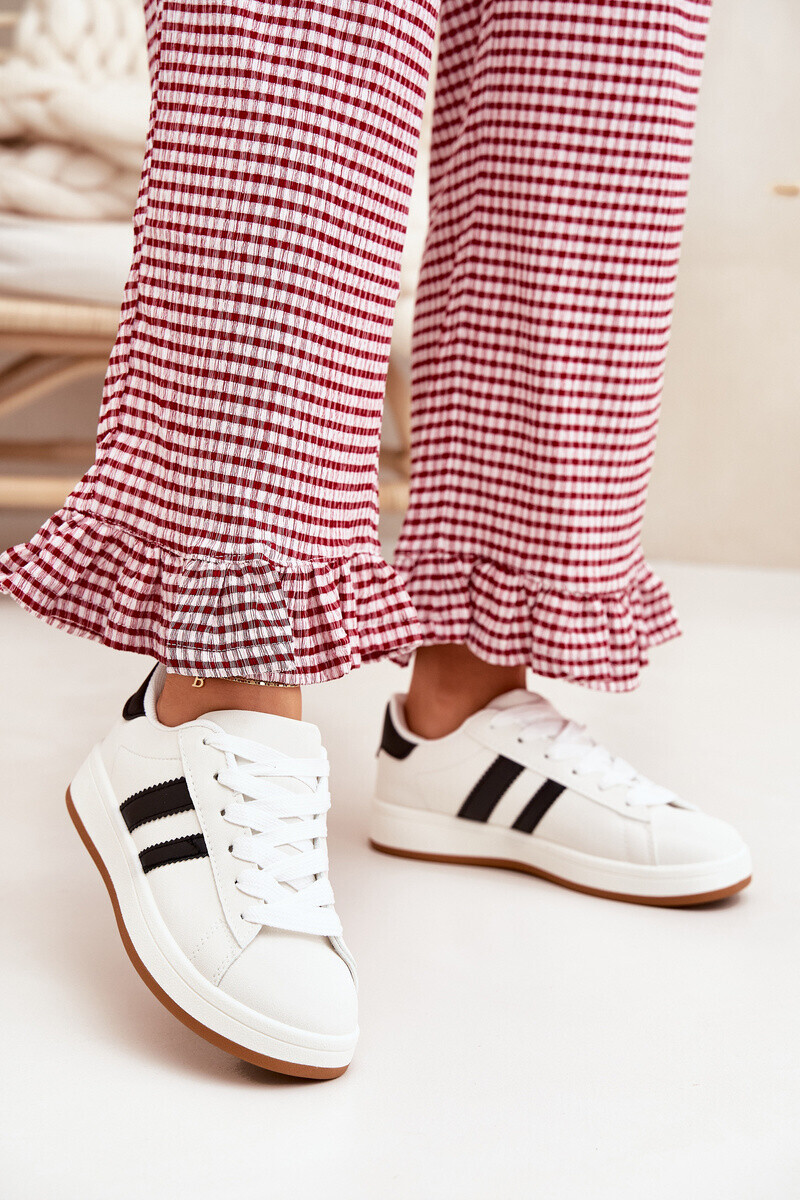 Boto Dámské Sportovní Sneakersy Z Eko Kůže Bílé Ravina