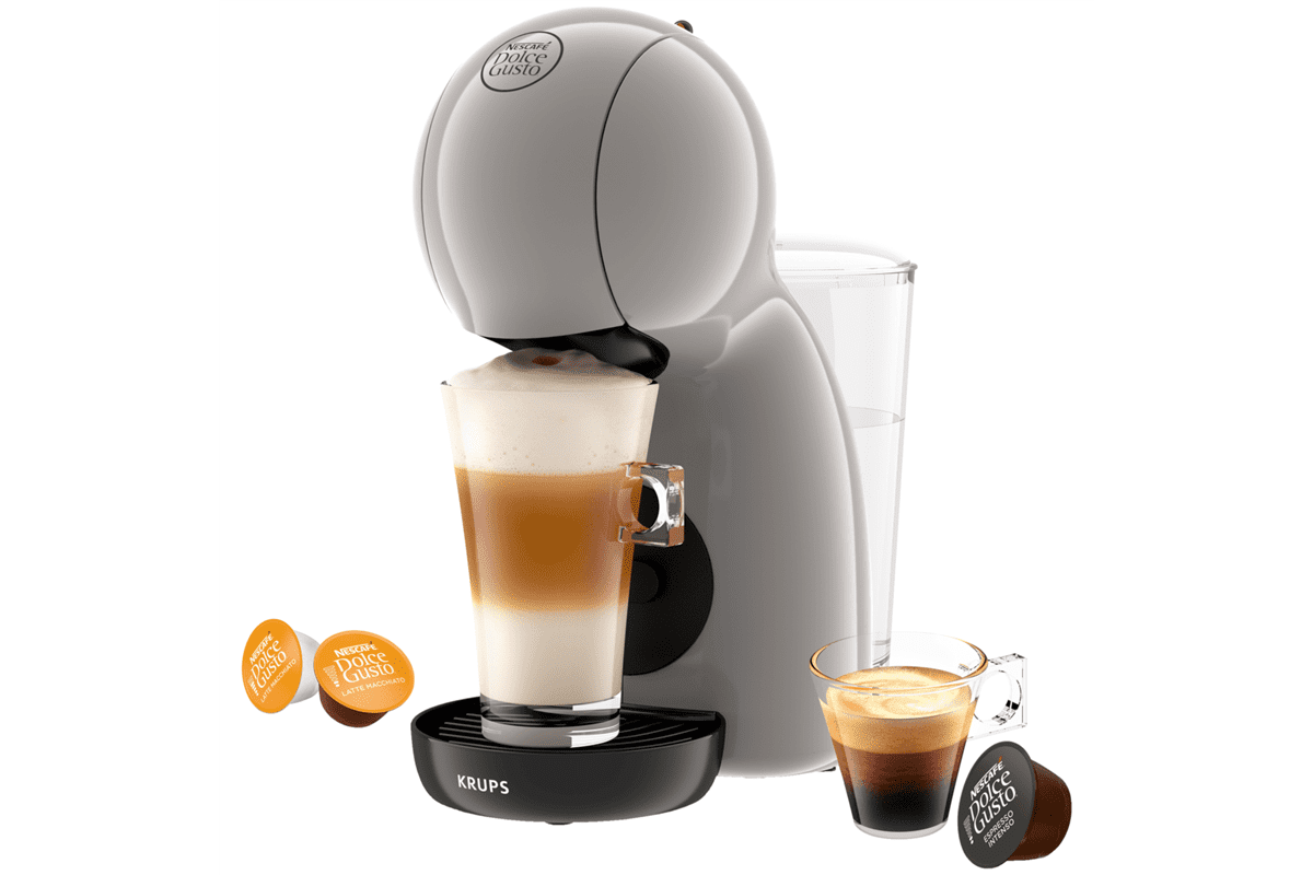 Kapslový kávovar KRUPS Nescafé Dolce Gusto Piccolo XS KP1A3AF0 Světle šedý