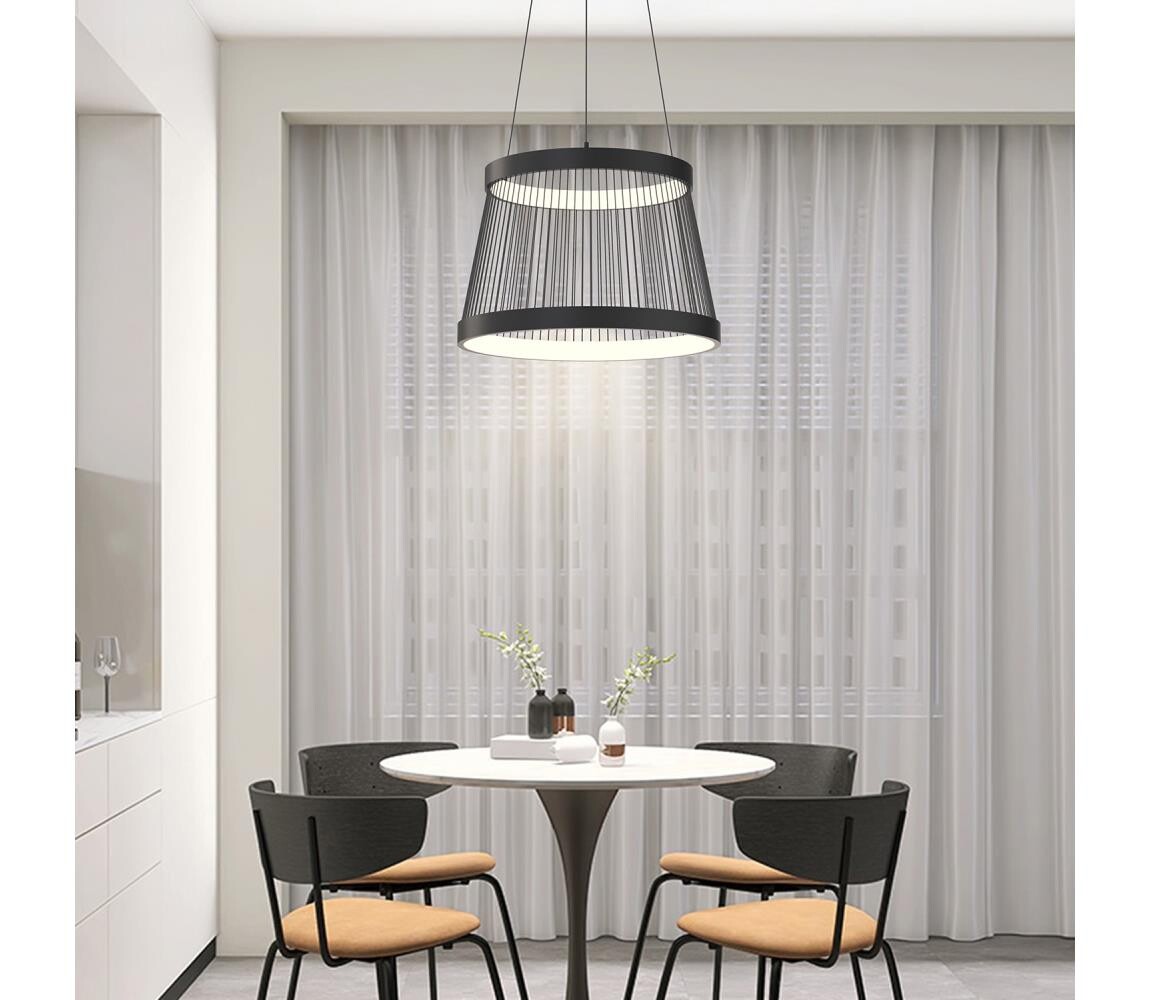 ONLI ONLI - LED Lustr na lanku MATE LED/40W/230V 4000K černá