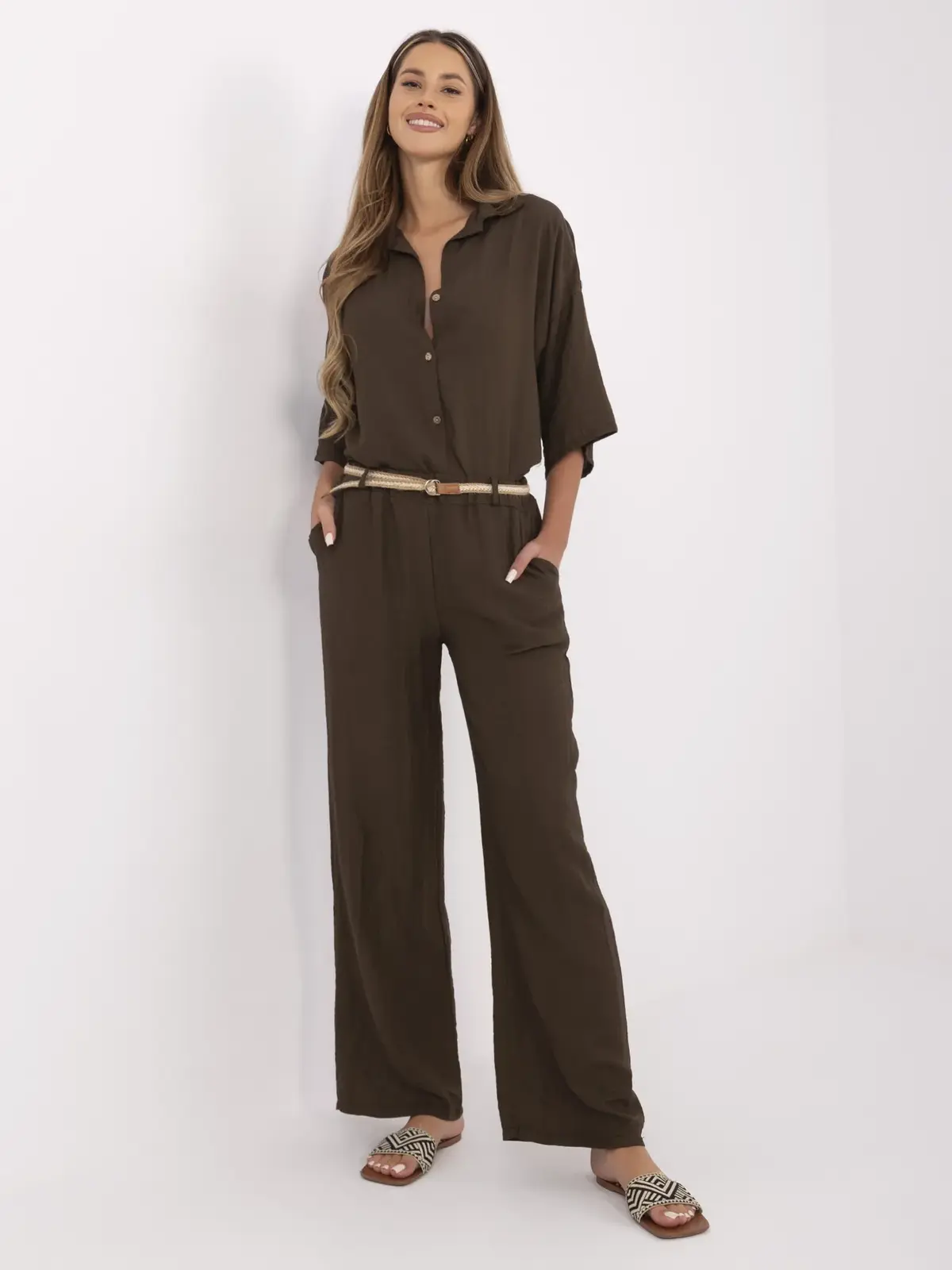 Trousers-MI-SP-6560.73P-dark brown