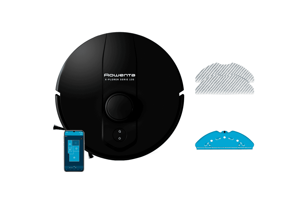 Robotický vysavač Rowenta X-Plorer S135 RR91C5WH Černý