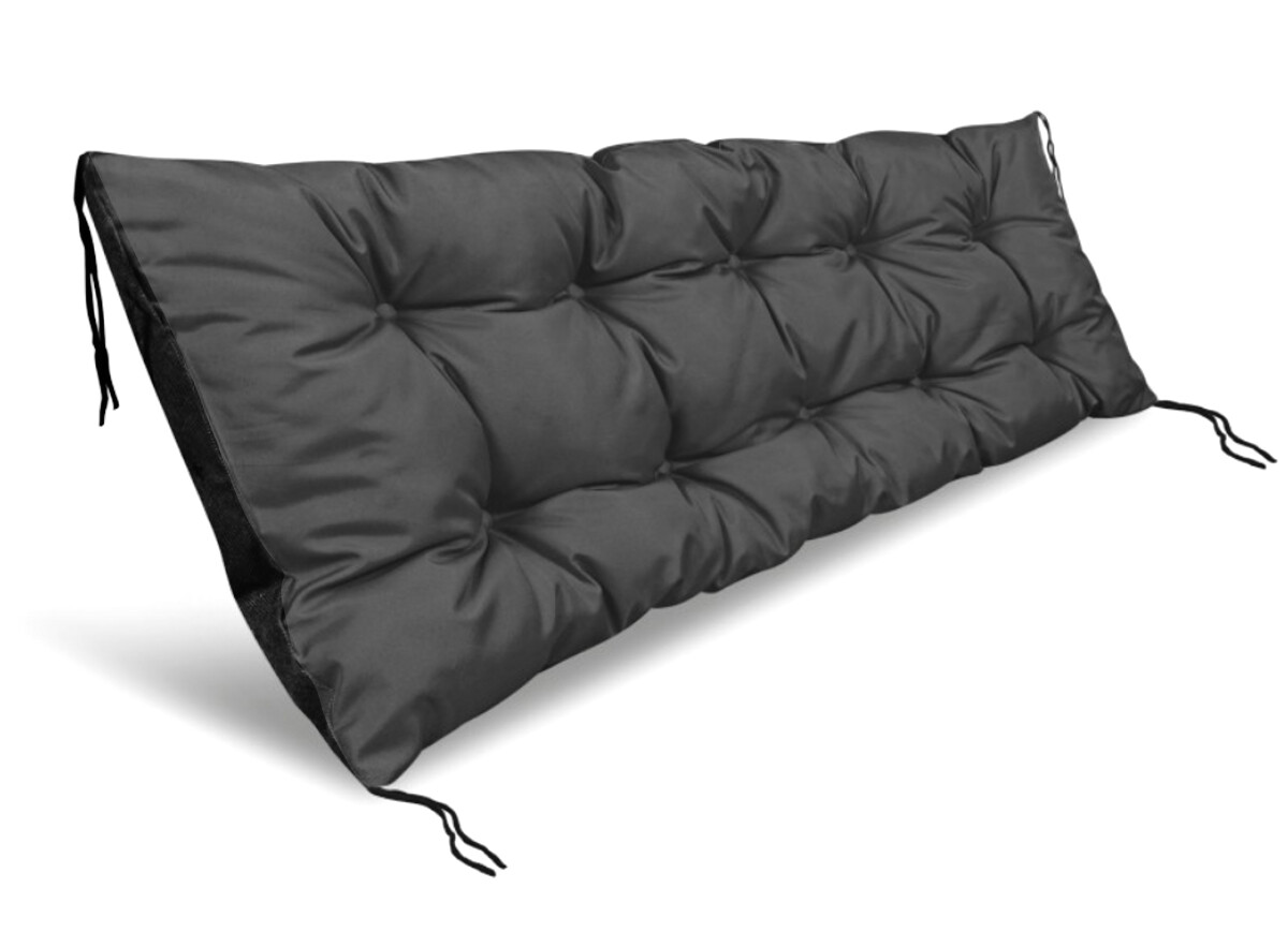 VLASTNÍ ROZMĚR prošívané sezení na lavici WILSON color 02 antracitová polstr na zahradní lavici - sedák Mybesthome