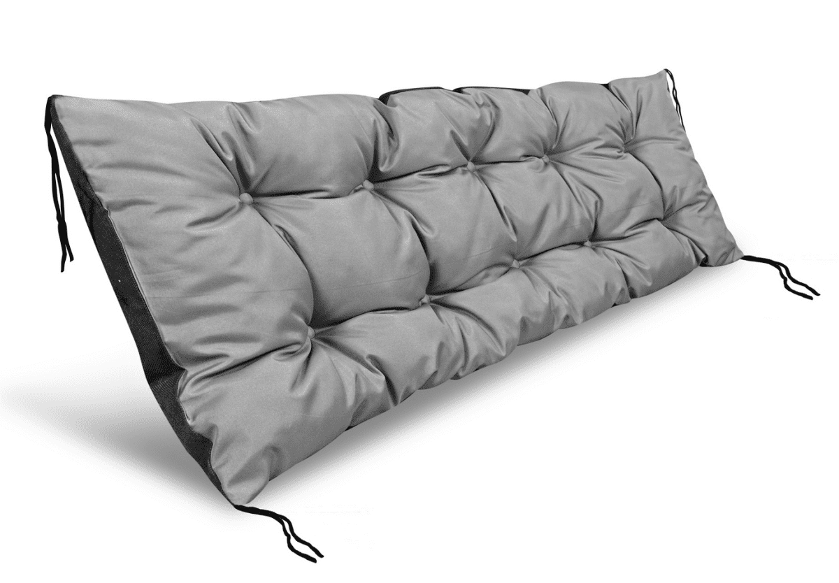 VLASTNÍ ROZMĚR prošívané sezení na lavici WILSON color 23 šedá polstr na zahradní lavici - sedák Mybesthome