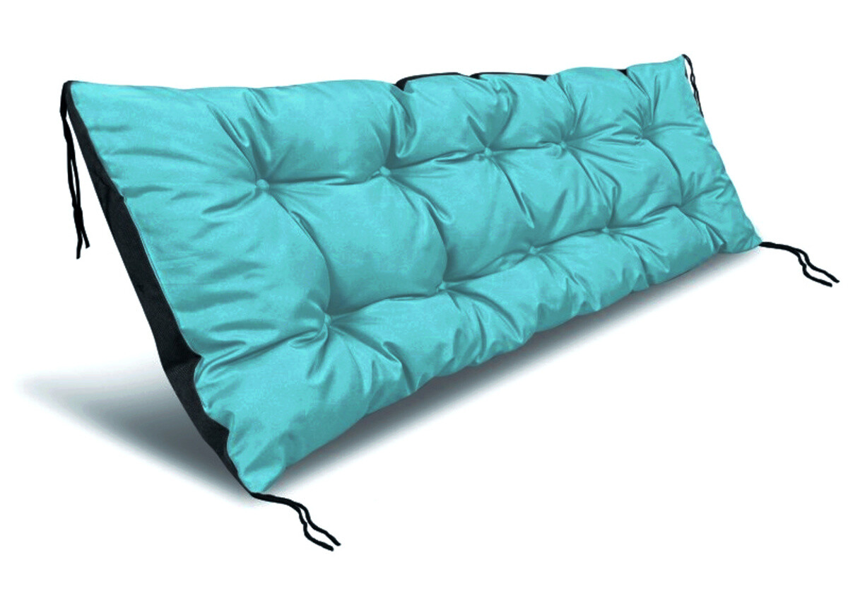 VLASTNÍ ROZMĚR prošívané sezení na lavici WILSON color 51 tyrkysová polstr na zahradní lavici - sedák Mybesthome
