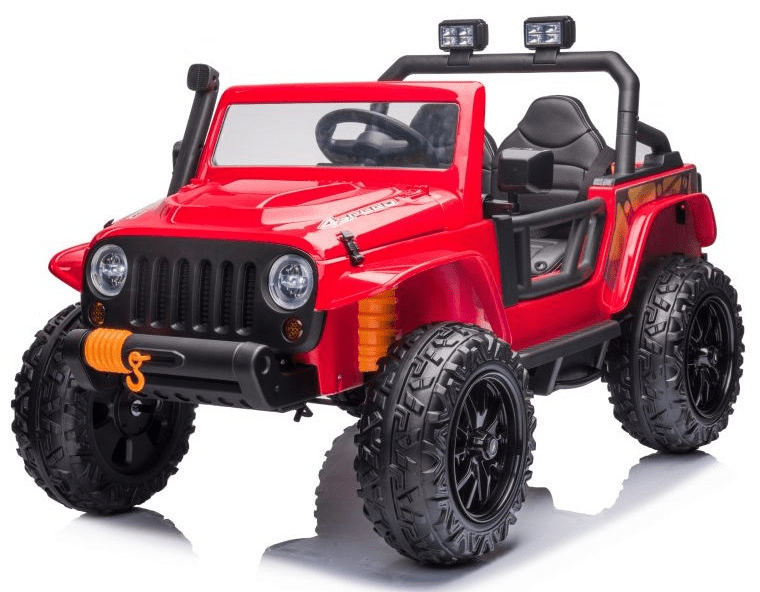 Mamido Mamido Elektrické autíčko Jeep 4Speed 24V | 4x200W červené
