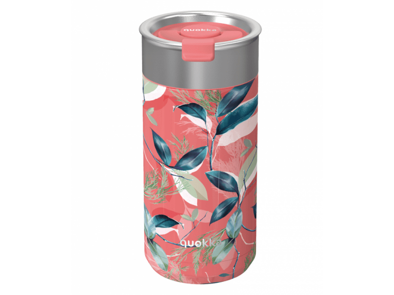 QUOKKA nerezový termohrnek se sítkem BOOST EXOTIC PINK 400 ML