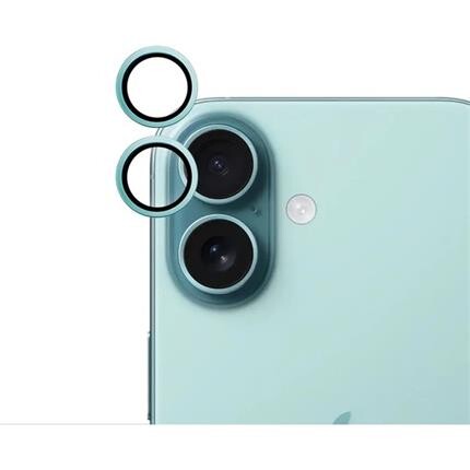 iWant ochrana čoček na kameru Apple iPhone 16/16 Plus modrozelená