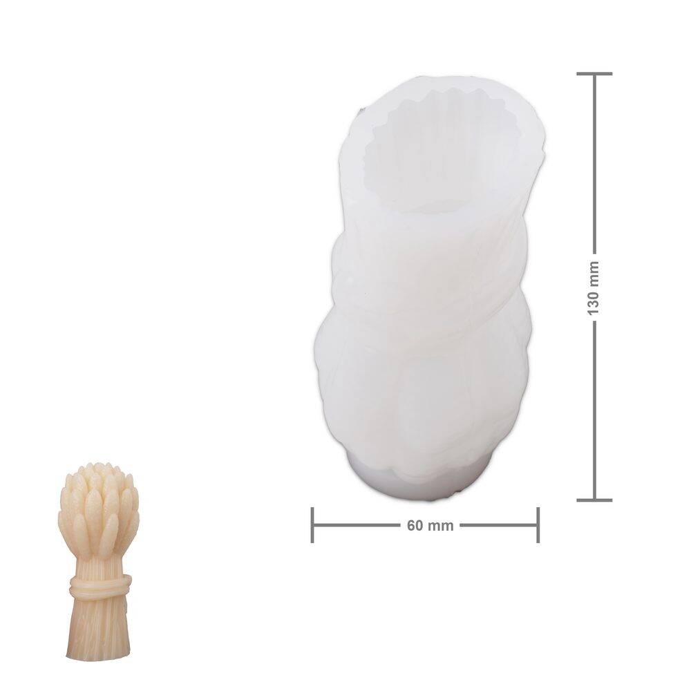 Manumi silikonová forma na odlévání kreativní hmoty 60 x 130 mm ve tvaru kytice levandule - 1 ks