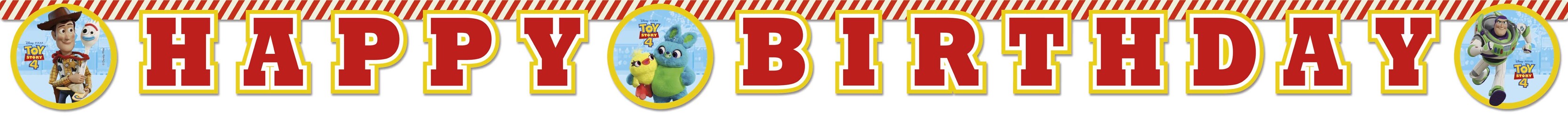 Toy Story 4 narozeniny nápis Amscan