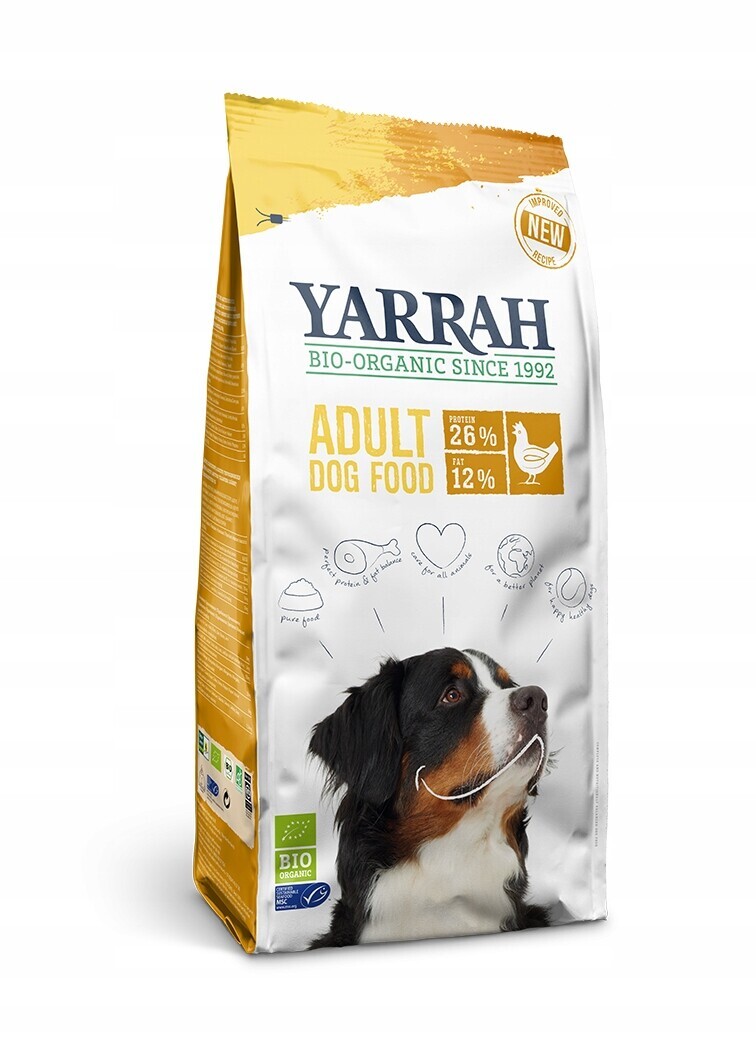 Yarrah Bio Adult s bio kuřecím masem - 10 kg