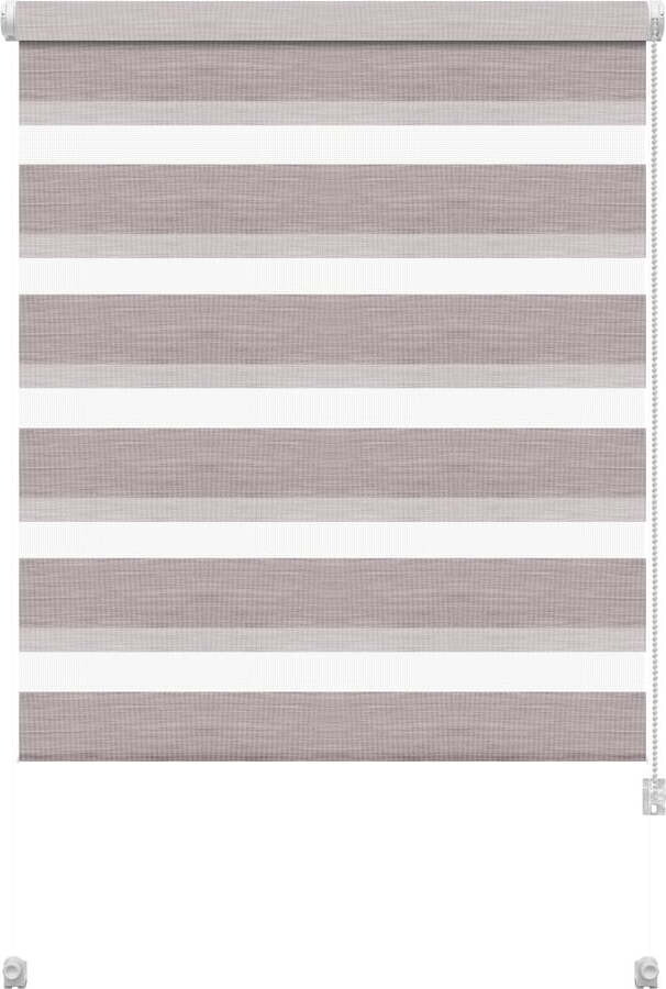 Taupe roleta den a noc 80x150 cm Zebra Silvalin – Gardinia