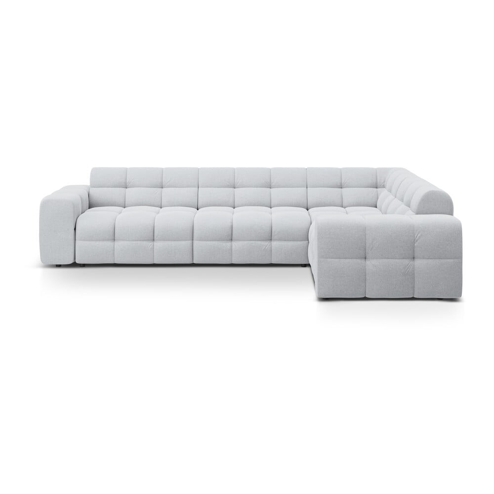 Světle šedá rohová pohovka (pravý roh/do L) Kendal – Micadoni