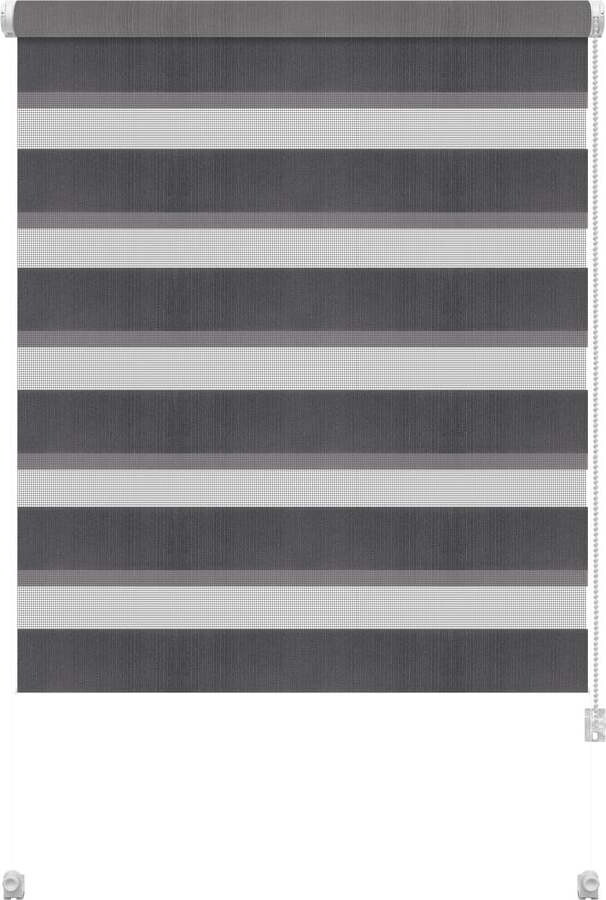 Tmavě šedá roleta den a noc 57x150 cm Zebra – Gardinia