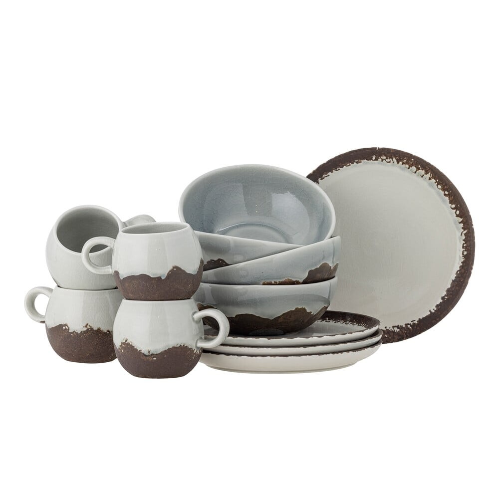 Kameninová jídelní sada 12 ks Paula – Bloomingville