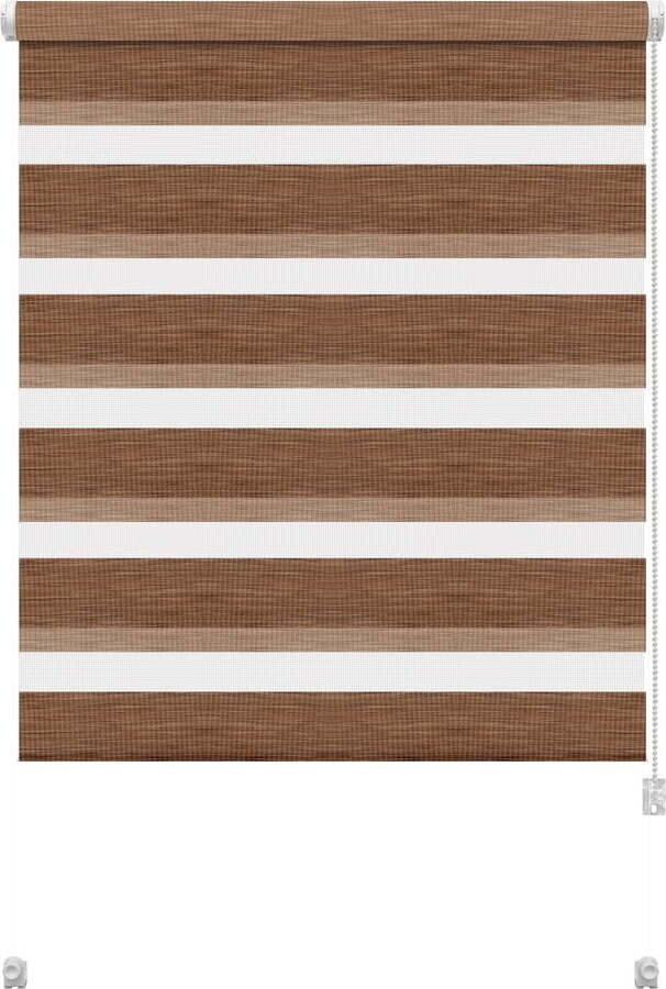 Hnědá roleta den a noc 80x150 cm Zebra Natur – Gardinia