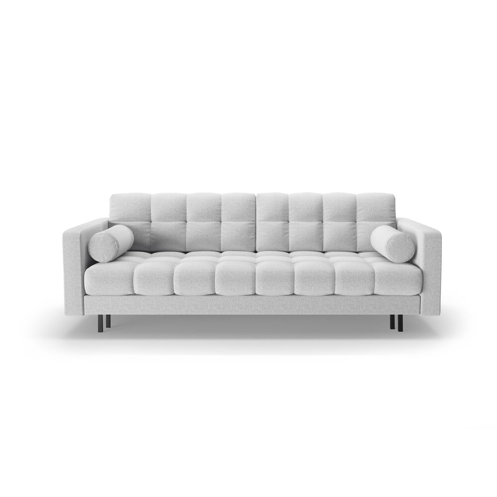 Světle šedá rozkládací/s úložným prostorem pohovka 222 cm Bali – Cosmopolitan Design