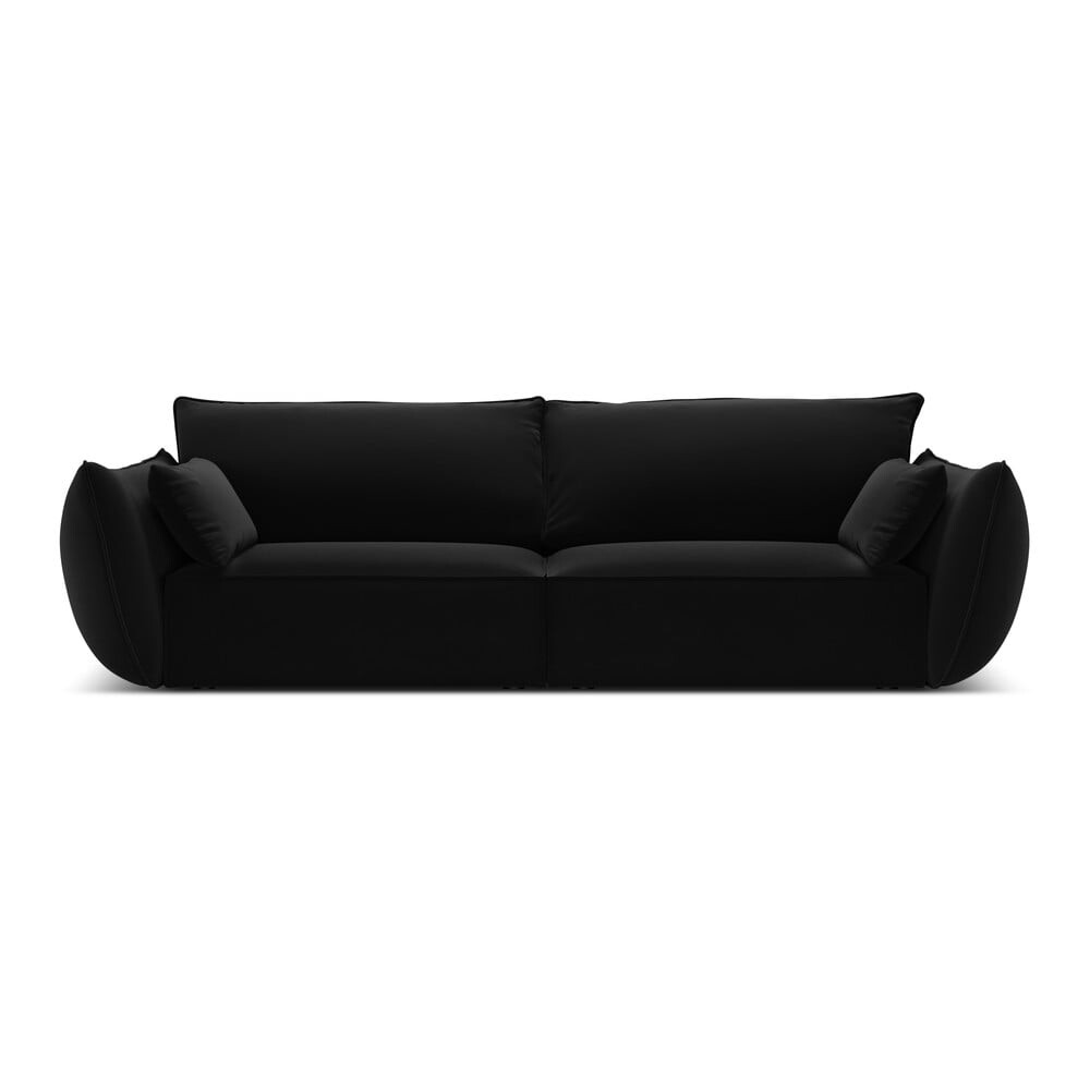 Černá sametová pohovka 208 cm Vanda – Mazzini Sofas
