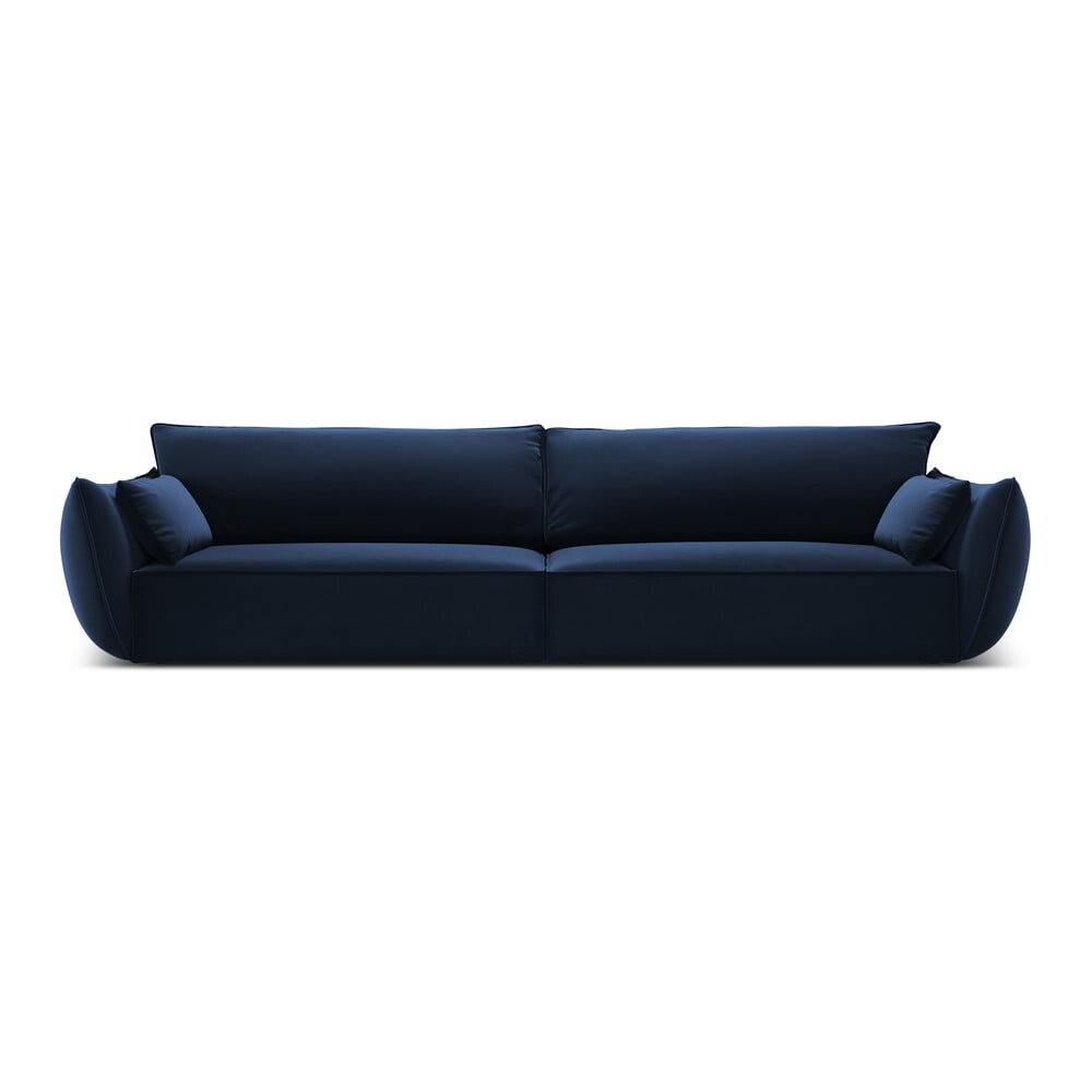 Tmavě modrá sametová pohovka 248 cm Vanda – Mazzini Sofas