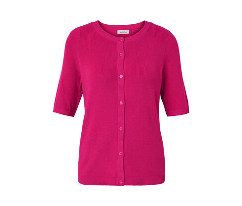 Tchibo - Kardigan z jemného úpletu se lnem - pro ženy - vel. S 36/38 - barva: růžová