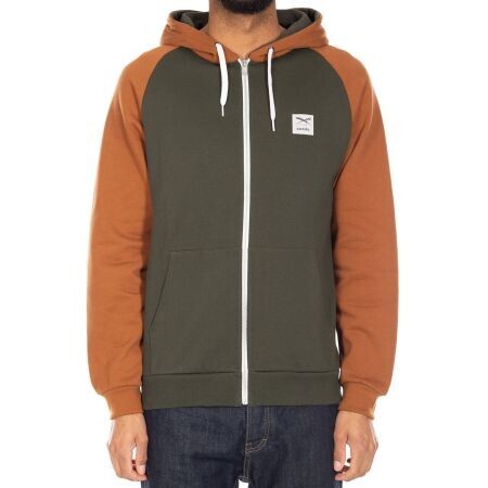 Mikina Iriedaily De College 2 Zip Hood - Zelená - L