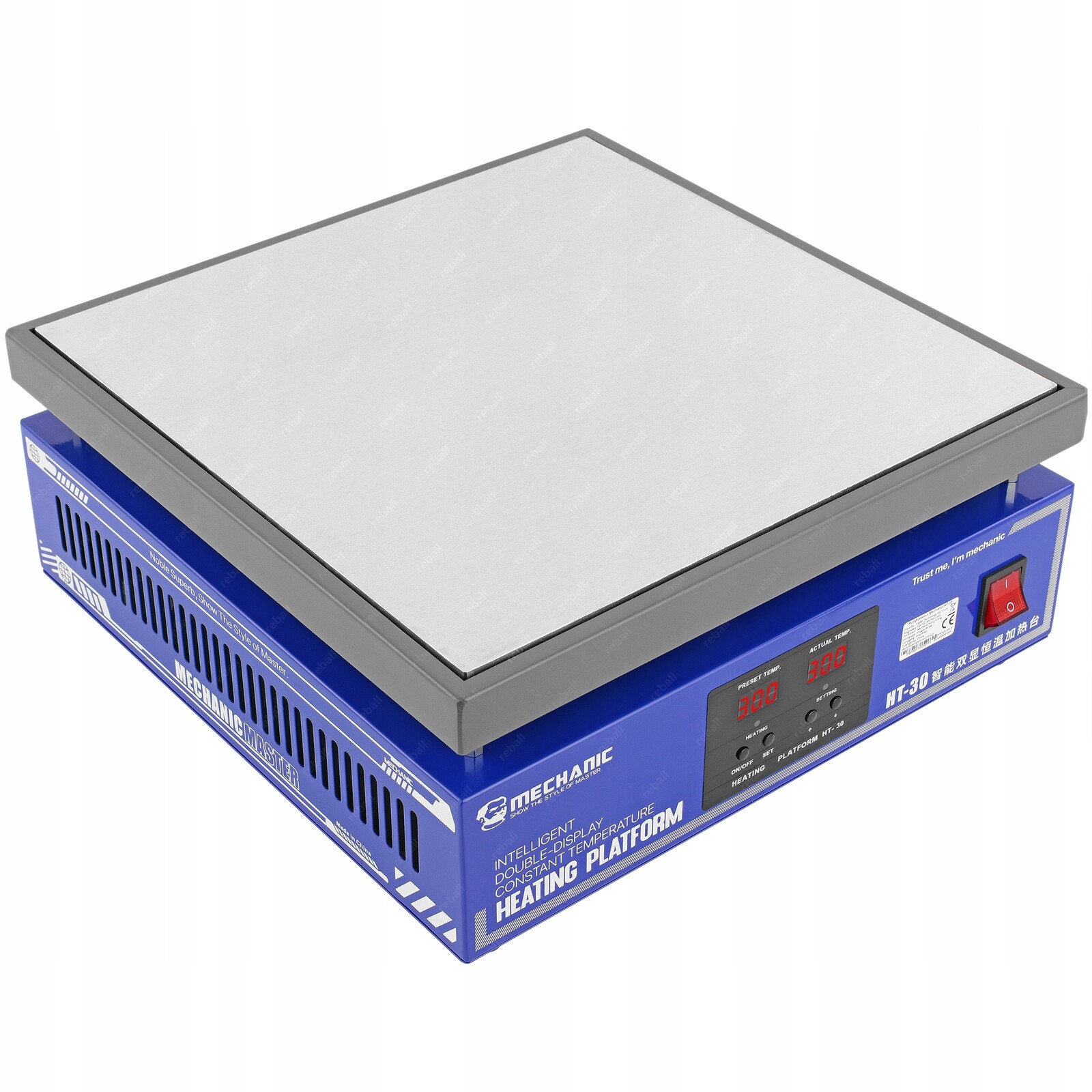 Pcb Ohřívač Pro Pájení Bga LCD Led Smd Mechanic HT-30 800W 30x30cm