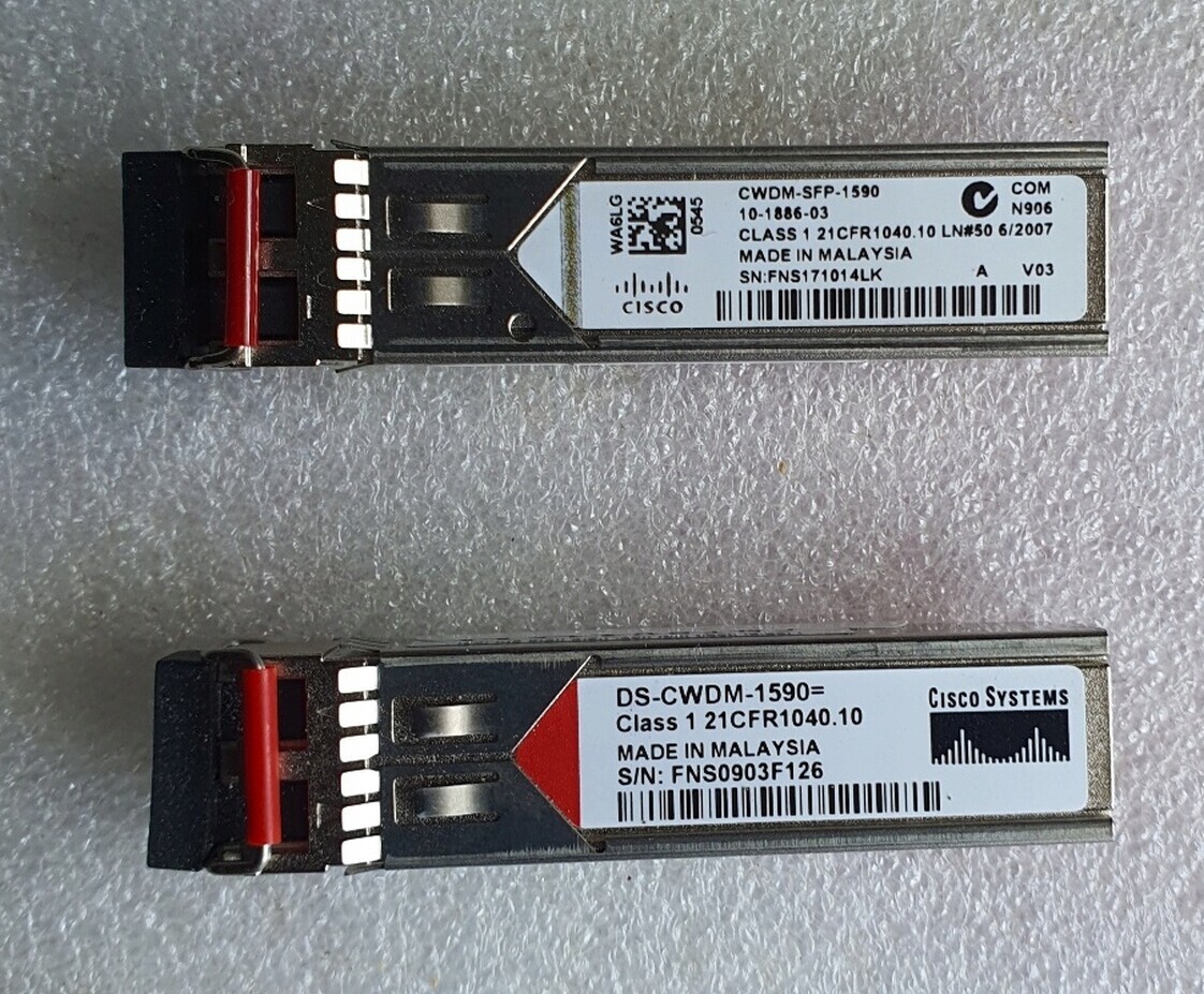 Vložka Cwdm Cisco 1/2 Gb/s Sfp 1590 nm do 80 km Nová