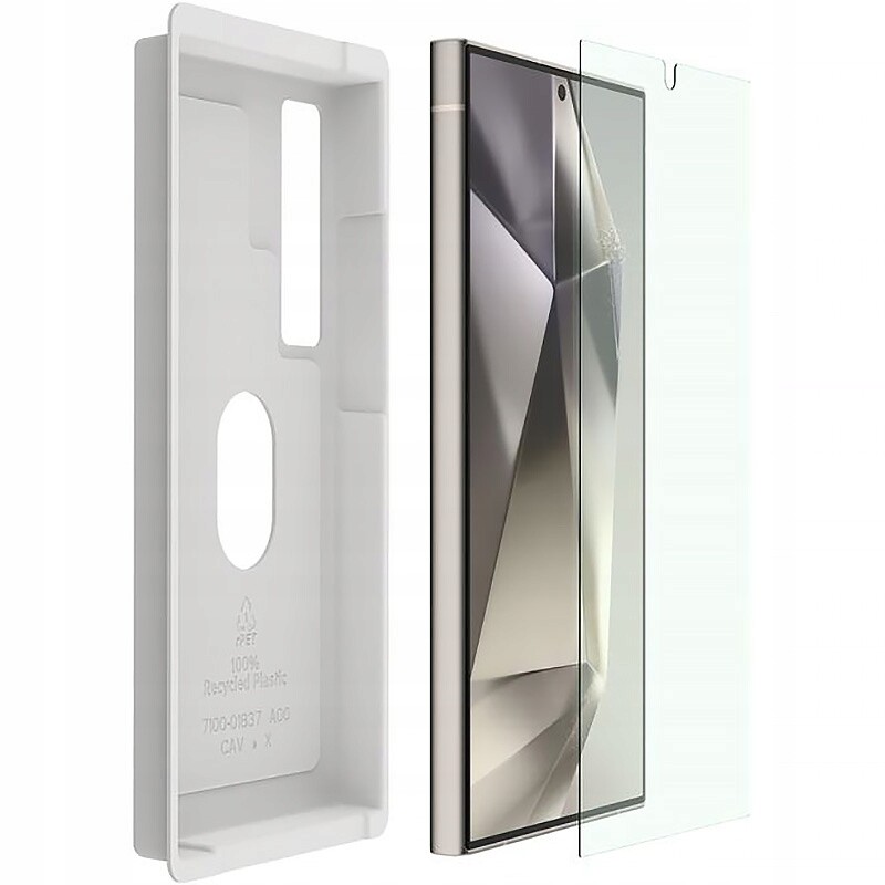 Belkin tvrzené sklo pro Galaxy S24 Ultra, Tc AntiBlue s aplikačním rámečkem