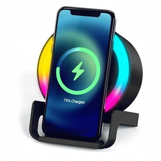 Bezdrátový Bluetooth reproduktor Powerbanka Indukční nabíječka Led lampička