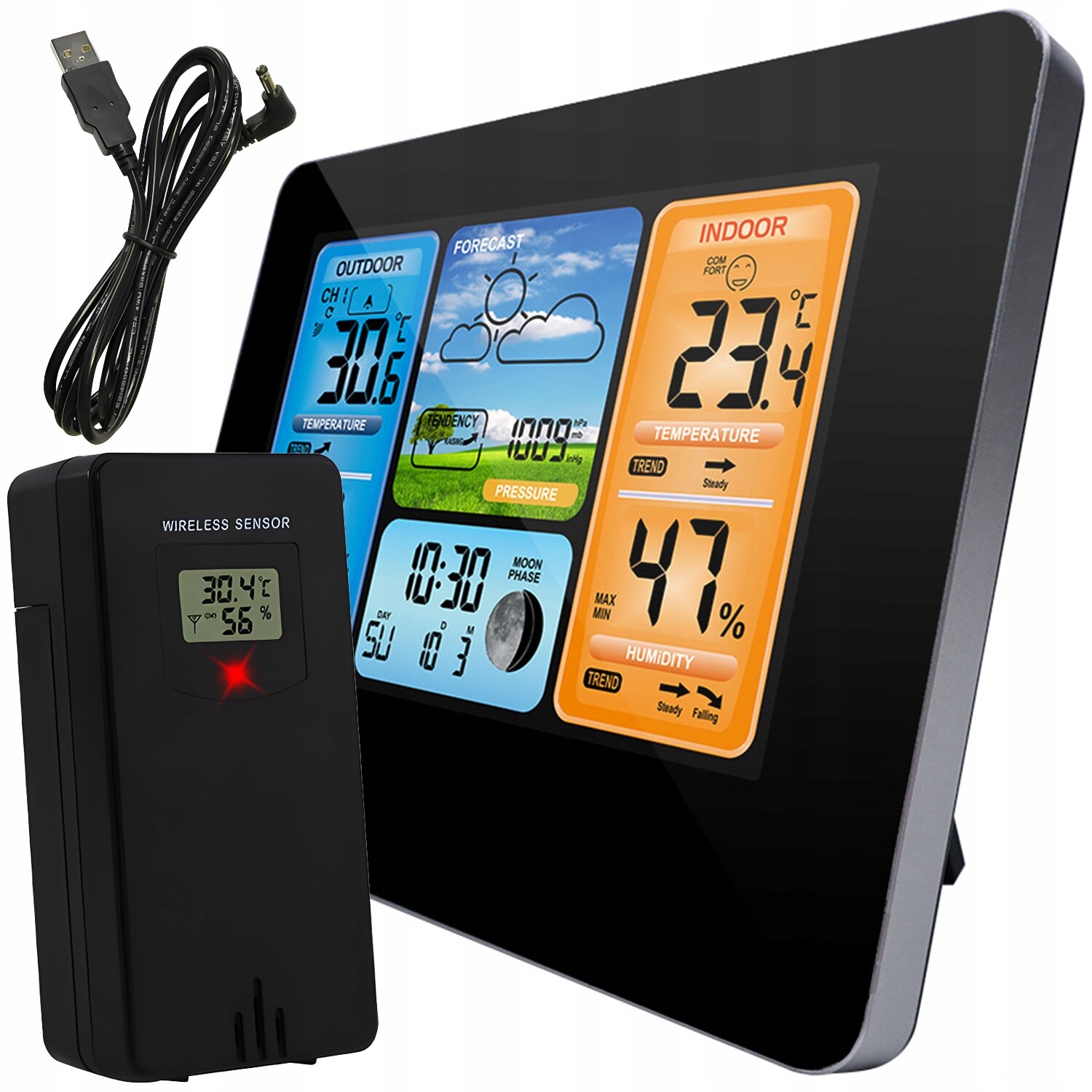 Bezdrátová Meteorologická Stanice, Digitální Teploměr, Senzor Vnějšího Počasí