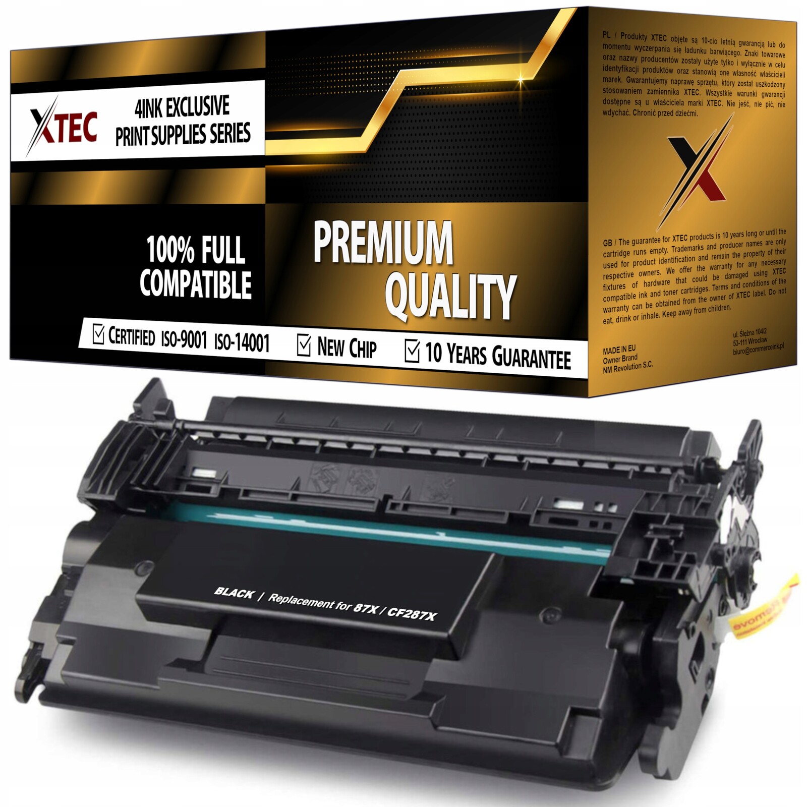 Toner CF287X 87XXL Pro Tiskárnu Hp Laserjet M501 Enterprise M506 M527