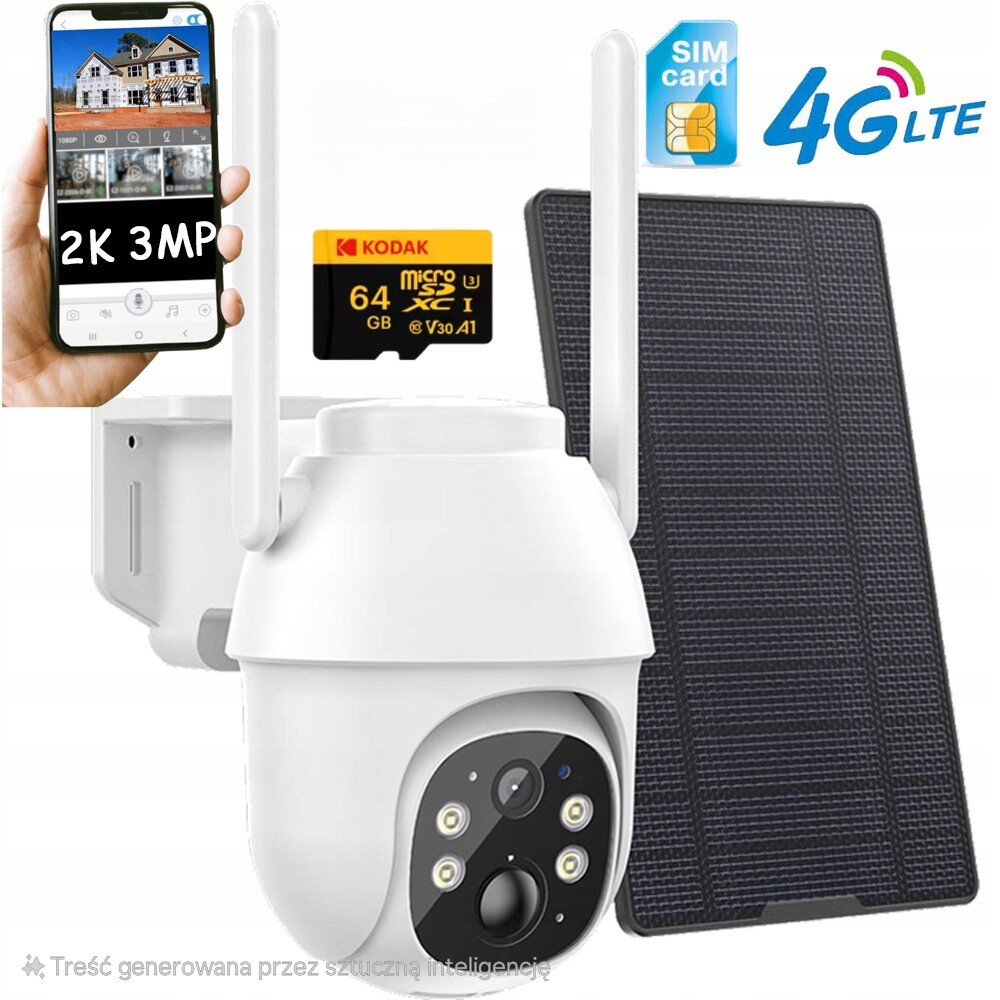 Ip kamera TZ-SG330EU Gsm 4G Lte Sim 2K 3MP