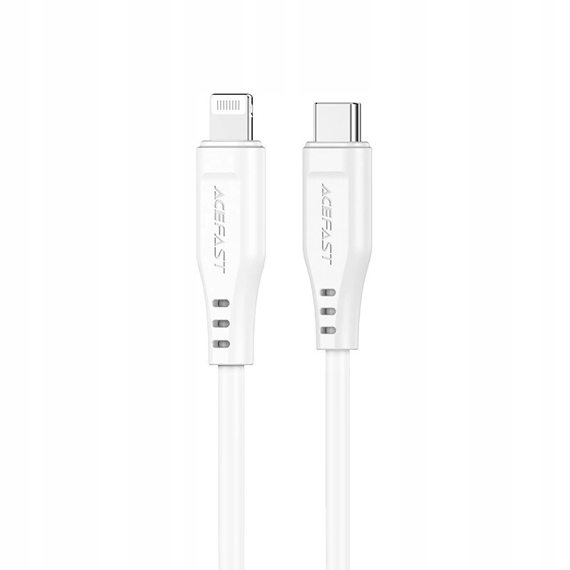 Kabel Acefast C3-01 Lightning Usb-c Pd 30W 3A 480Mb/s 1,2 m bílý