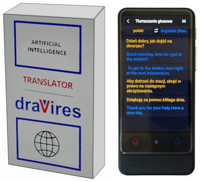 Překladač překládá polština draVires bez offline internetu, wifi fotoaparát