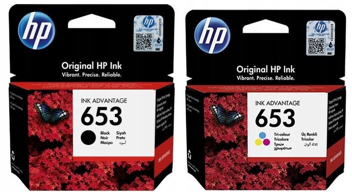 Inkoust Hp 653 3YM74AE 3YM75AE Cmyk Originální komplet Advantage Plus 6000 6075