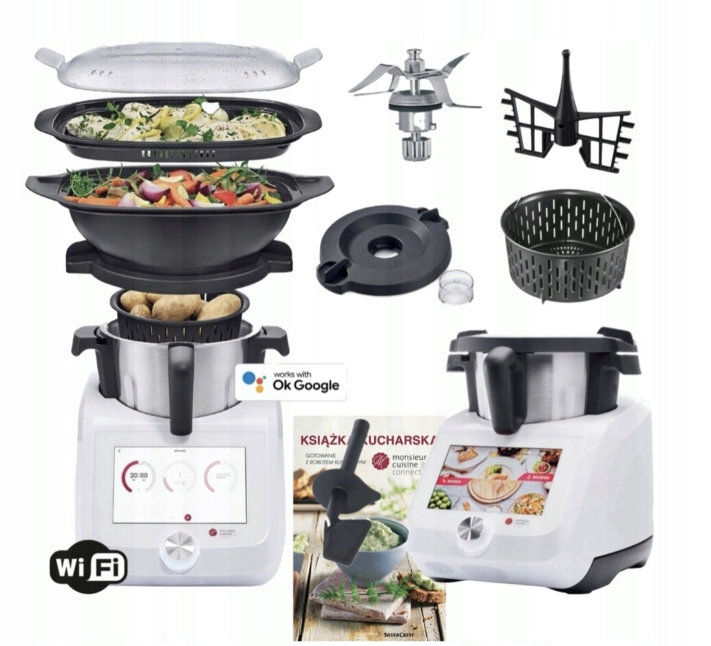 Kuchyňský Robot Lidlomix Monsieur Cuisine Smart Wi-Fi Sada Novinka